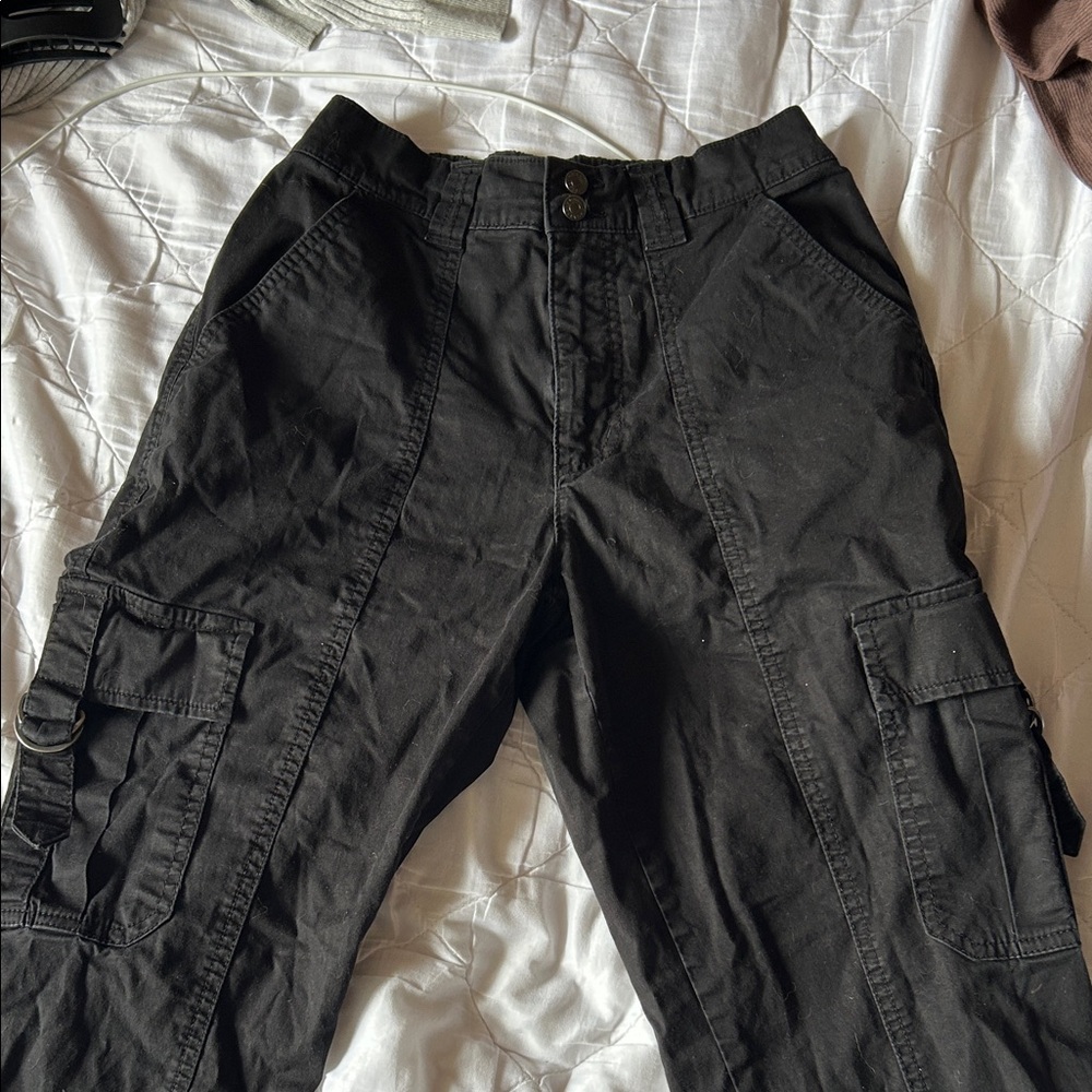 Garage Black Cargo Pants